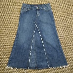 Younique Raw Hem Jean Skirt Size 11